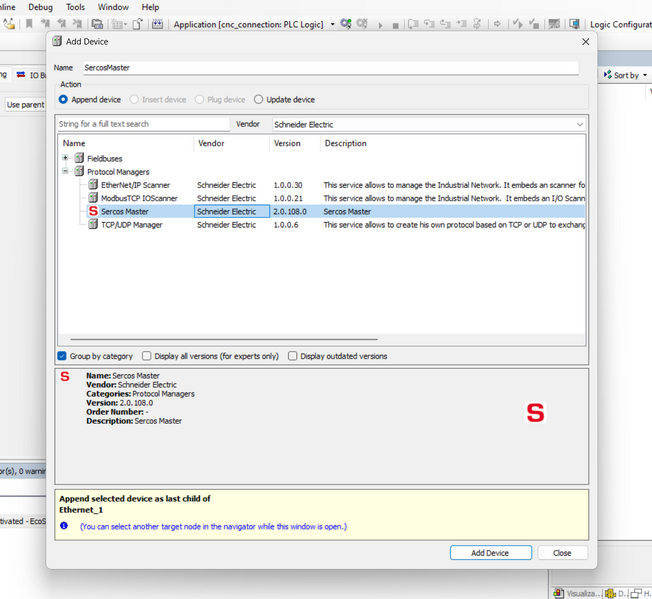 Fichier:Sercos master add device.png